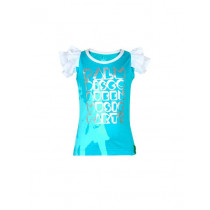 Palm Tree Kids Girl Mm Merlin Top Blue Tops