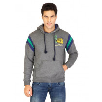 Spykar Men Solid Grey Sweatshirts