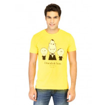 Chimp Men Draculla & Sons Yellow Tshirts
