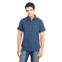 United Colors of Benetton Men Summer Blue Shirts