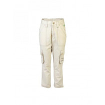 Palm Tree Kids Boy Solid Beige Trousers