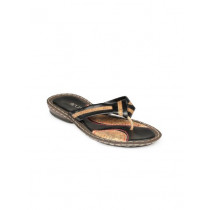 Rocia Women Black & Brown Sandals