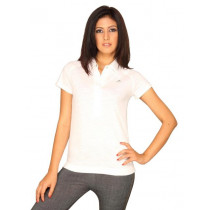 ADIDAS Women White Polo T-shirt