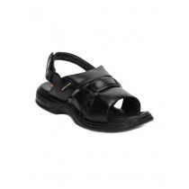 Red Chief Men Black Sandals