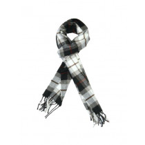 Lino Perros Men Black Check Scarf