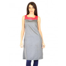 W Women Solid Grey Kurtas