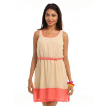 Vero Moda Women Beige Dress