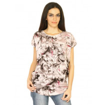 United Colors of Benetton Women Printed Beige Tops