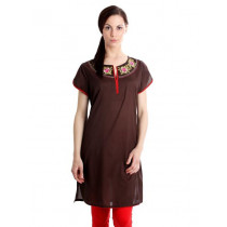 Diva Women Brown Kurta