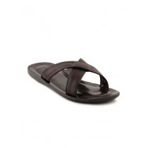 Enroute Men Leather Brown Sandals