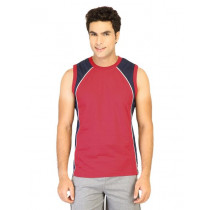 Hanes Men Sleeveless Crew Red Innerwear T-shirt