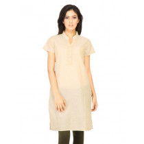 Vishudh Women Embroidary Beige Kurtis