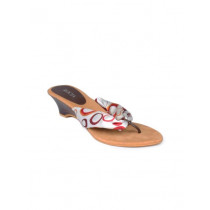 Rocia Women Brown & White Sandals