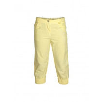 Allen Solly Kids Girls Poplin Yellow Capris