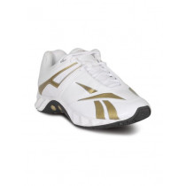 Reebok Men's Dhoni Trainer White Gold Shoe