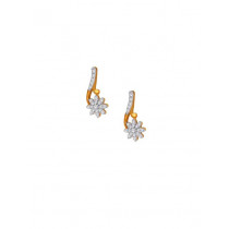 Lucera Women Silver Earrings With Gold Plating
