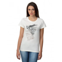 Myntra Women Explorer White T-shirt
