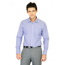 John Miller Men Stripes Blue Shirts