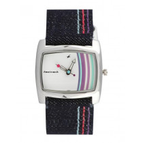 Fastrack Women Core Analog White Blue Watch