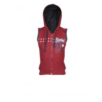 Gini Jony Boys Printed Red Jacket