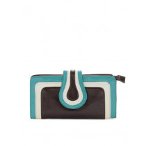 Peperone Women Brown & Blue Clutch