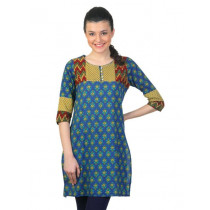 Mother Earth Women Blue Kurta