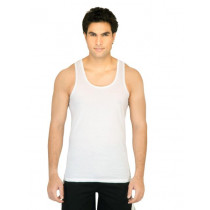 Facit Men Regular White Innerwear Vest
