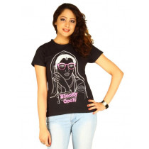 Myntra Women's Bloody Cool Black T-shirt