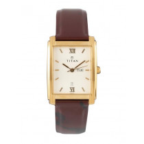 Titan Men White Dial Watch