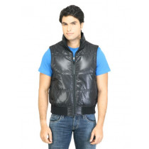 United Colors of Benetton Men Solid Black Jacket