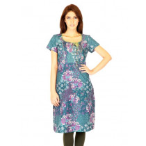 W Women Printed Blue Kurtas