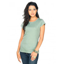 UCB Women's Round Neck Green T-shirt