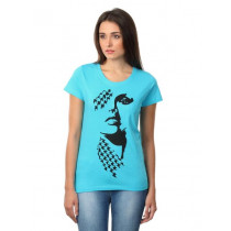 Myntra Women Face Blue T-shirt