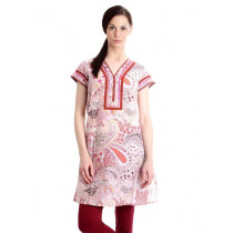 Diva Women Printed Pink Kurta