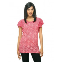 Sepia Women Printed Red Top
