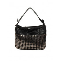 Kiara Women Steel Design Black Handbag