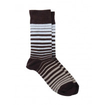 Reid & Taylor Men Stripes Brown Socks