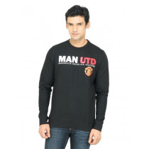 Manchester United Men Printed Black Sweatshirt