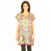W Women Printed White Kurtas