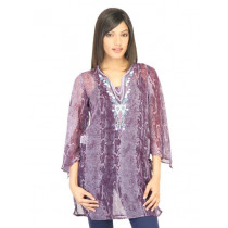 Aneri Women Cleo Purple Kurta