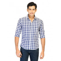 Belmonte Men Check Blue Shirts