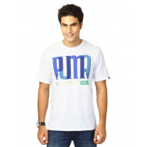 Puma Men lifestyle graphitti White Tshirts