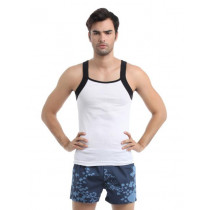 Chromozome Men White Innerwear Vest