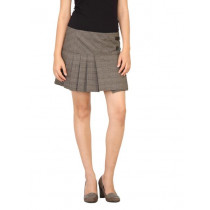 United Colors of Benetton Women Check Brown Skirts