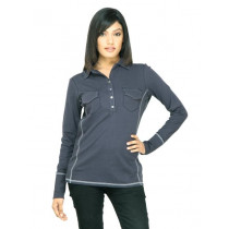 United Colors of Benetton Women Solid Blue Top