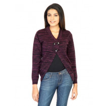 Jealous 21 Women Solid Purple Sweaters