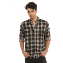 French Connection Men Black Check Shirt