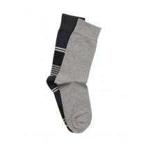 United Colors of Benetton Men Pack of 2 Grey Socks