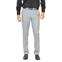 Belmonte Men Solid Grey Trousers