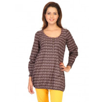 W Women Printed Brown Kurtis